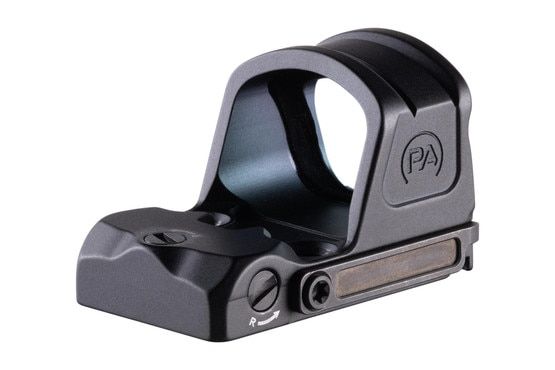 Primary Arms SLx RS10-R mini red dot sight features a side battery tray